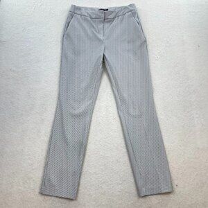 Rachel Zoe Blue White Striped Pull On Stretch Dress Office Pants Trouser Size 4